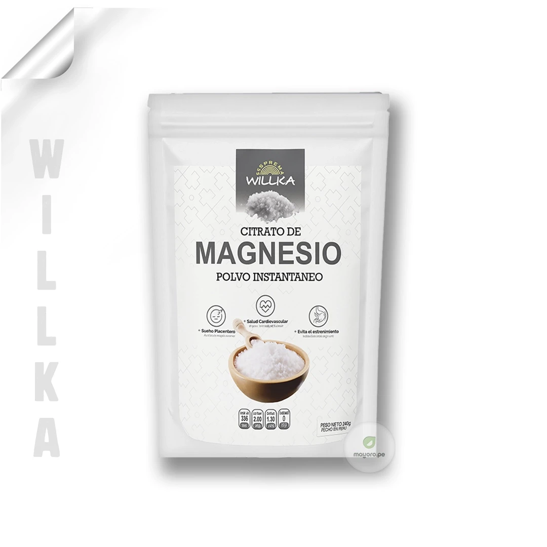Citrato de Magnesio | 200 gr | Willka Foods