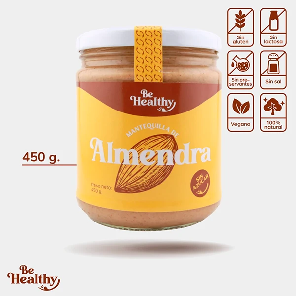 Mantequilla 100% Almendras | 250 gr  | BeHealthy
