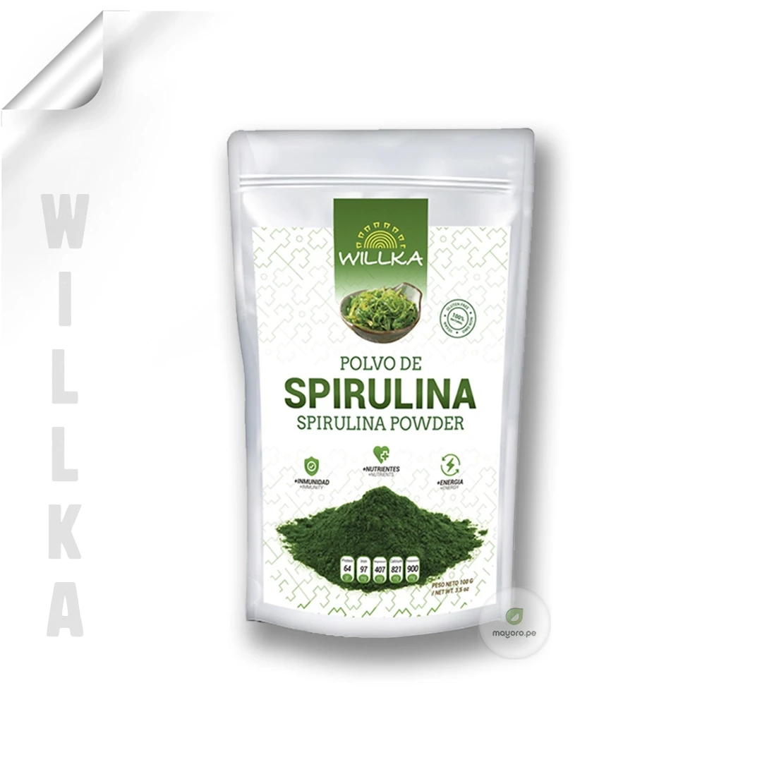 Polvo de Spirulina | 100 gr | Willka Foods